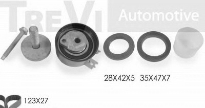 TREVI AUTOMOTIVE kd1242s -  Комплект ремня ГРМ